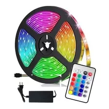 Cinta Led Tira Luces 5mts Rgb Multicolor Con Control