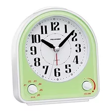 Reloj Despertador Analogico Para Niños Peakeep Verde