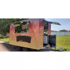 Food Truck Trailler Grande 4x2 Metros Completo