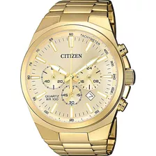 Relógio Citizen Cronógrafo Masculino An8172-53p / Tz31105g Cor Da Correia Dourado Cor Do Bisel Dourado Cor Do Fundo Dourado