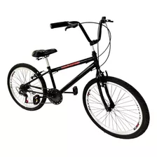 Bicicleta Aro 24 Masculino Tipo Bmx 6 Marchas Com Aro Aero 