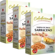 Combo X3 Harina De Trigo Sarraceno Celidarina 500g Sin Tacc