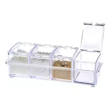 Especiero Frascos De Cocina Para Condimentos Organizador /ry Color Transparente