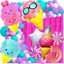 50 Art Globo Candy Bar Dona Helado Dulce Caramelo Paleta