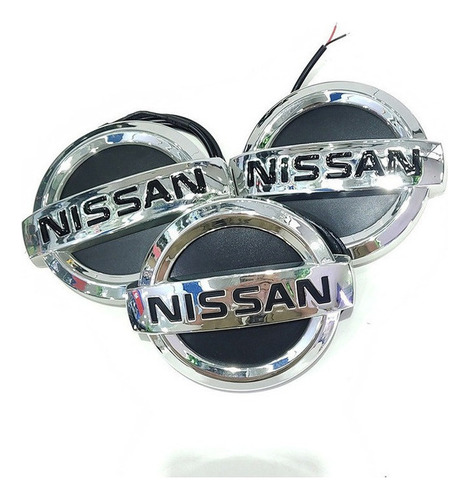 Adecuado Para Nissan 4d Led Logo Luz Blanca 11.7 * 10 Cm Foto 3