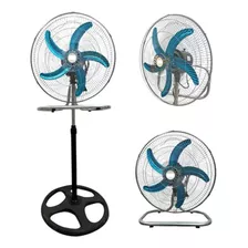 Ventilador Metalico 3 En 1 Piso Pared Pedestal 