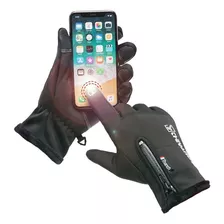 Guantes Cuero Térmicos Impermeables Touch Para Moto/bici