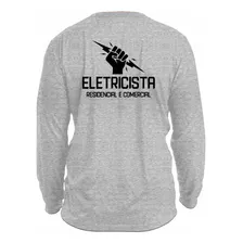 Camiseta Para Eletricista Manga Longa Profissional Autônomo 