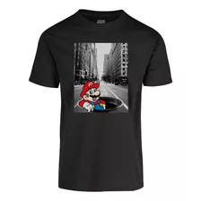 Playera De Hombre Mario Bros Nyc Original Nintendo Algodón