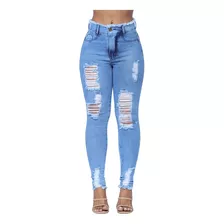 Calça Jeans Feminina Luxo Baratas Cintura Alta