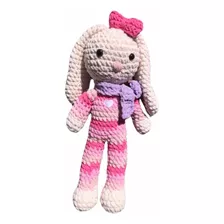 Coneja Crochet Terciopelo Chenille Amigurumi