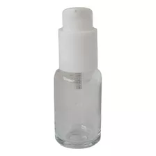 10 Frascos Organic 30ml Vidrio Con Dosificador Blanco