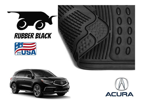 Kit Tapetes 3 Filas Acura Mdx 2019 Rubber Black Original Foto 5