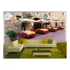 Papel De Parede Cidade Italia Restaurante Vila 5,5m² Cda68