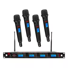 Nady 4w-1ku Ht Quad True Diversity Sistema Inalámbrico Uhf 4