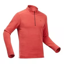 Forro Polar Segunda Capa Mh 100 Trekking Hombre Naranja