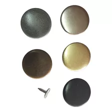 10 Botões Flexível Liso Dourado 20mm P/ Costurar
