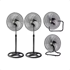 Pack 2 Ventilador Industrial Metalico Alta Potencia 3 En 1