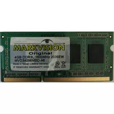 Memoria Ram Ddr3 4gb 1600mhz Markvision Sodimm Bulk Haedo