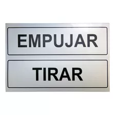 Stickers Empujar Y Tirar - Aviso - Letrero - Señal