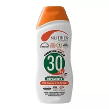 Protetor Solar C/ Repelente Uva Fps 30 120ml Nutriex 