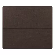 Respaldo Flex Tapizado Chocolate King Color Marrón Oscuro