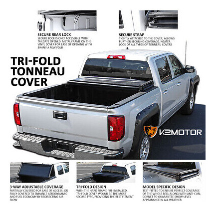 Fits 2014-2019 Toyota Tundra 6.5ft 78  Standard Bed Tri-fo Foto 2