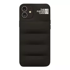 Carcasa iPhone Acolchada Puffer Case Negra - Varios Modelos