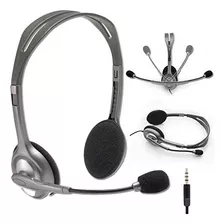 Headset Logitech H111 Estéreo Analógico P3 Cinza - 981-00061 Cor Preto Cor Da Luz Não