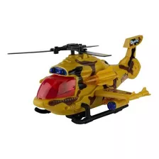 Helicóptero De Combate Luz E Som Missão De Elite Amarelo