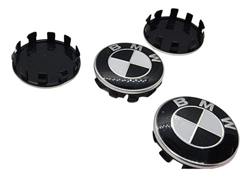 4 Centros Tapas Rin Para Bmw X 1 2 3 4 5 6 7 M Z 56 Mm Foto 5