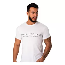 Camiseta Masculina Armani Exchange Slim Logo Silkada 