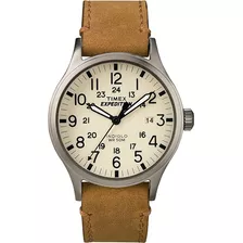 Timex ® Expedition Scout Reloj Mano Hombre 40mm Twc0012009j Color De La Correa Marrón Claro Color Del Bisel Gris Color Del Fondo Hueso