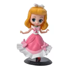 Princesas Mini Figuras Colección Decoración Con Base Aurora 