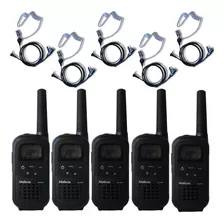 5x Rádio Comunicador Intelbras Rc4002 + Fone Tubo Acústico