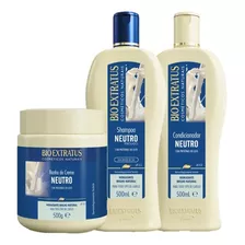 Kit Bio Extratus Neutro Shampoo + Condicion + Máscara 500ml