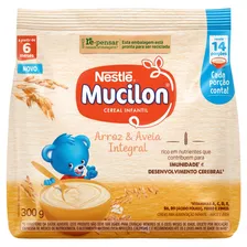 Cereais Infantil Nestlé Mucilon Arroz & Aveia Em Pacote 300 G