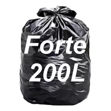 10 Kg Saco De Lixo 200 Litros Preto 200l Reforçado 0,2 Micras