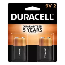 Batería Duracell Coppertop 9v, Paquete De 2 Unidades, Baterí