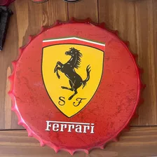 Chapa Con Logo Ferrari