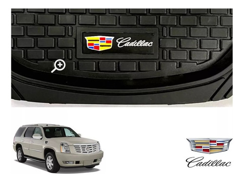 Tapetes 4pz Bandeja 3d Logo Cadillac Escalade 2007 A 2013 14 Foto 7