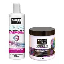 Kit Permanete Afro Neutralizante 480ml+ Creme Relaxante 500g