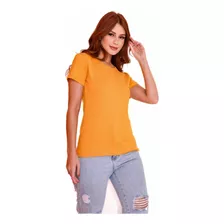 T Shirt Feminina Básica Baby Look Lisa 100% Algodão Premium