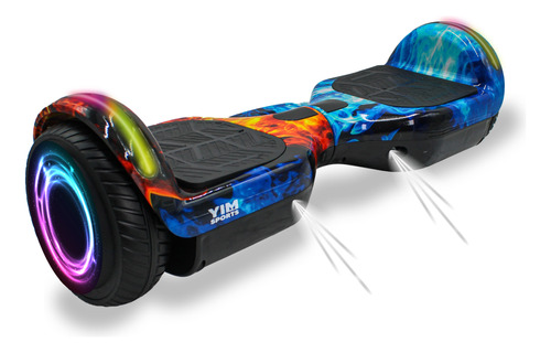 Yim Sports Hoverboard Patineta Eléctrica Con Bluetooth Y Luces Led