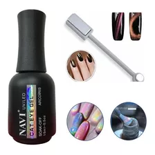 Navi 15ml Gel Arcoiris Holografico Ojo De Gato Uv/led + Iman