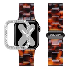 Fashion Resin Band Bling Case Compatible Watch 44 Mm ...