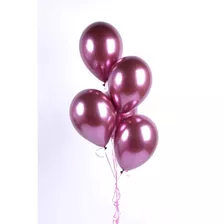 Set 12 Globos Chrome Fucsia Premium!! R12. Las Condes