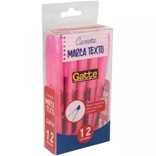 Caneta Marca Texto Gatte 4 Mm - Make+ Cor Rosa