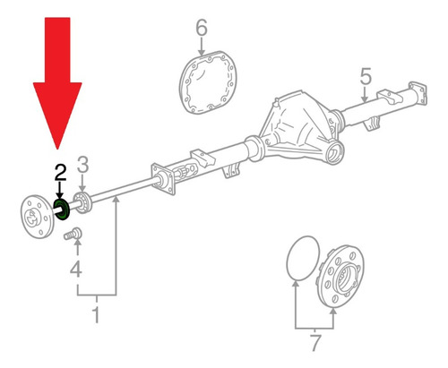 Retn Eje Diferencial Ford  F150 5.4 4.6 3.3 5.0 2005-2018 Foto 4