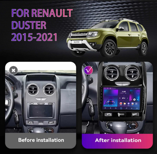 Radio Andorid Carplay 2+32 Renault Duster 2017-2020 Foto 2